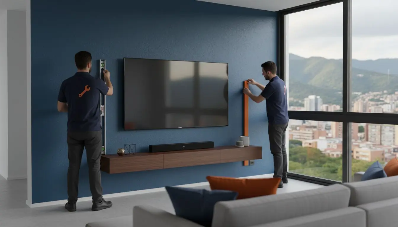 Montaje seguro y estético para tu televisor en casa
