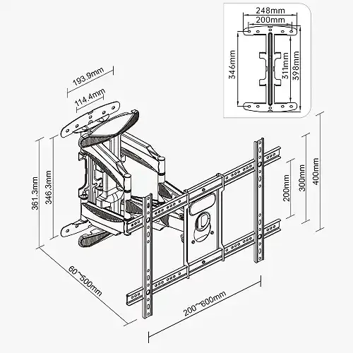 Soporte doble brazo AN-L600 (P600) - vista 2
