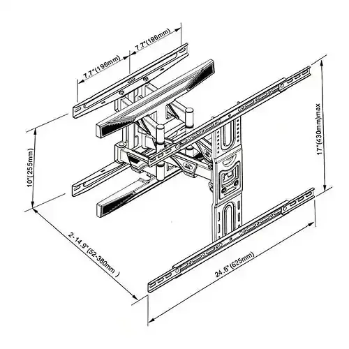 Soporte doble brazo P6 - vista 2